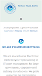 Mobile Screenshot of evolutionrecycling.net